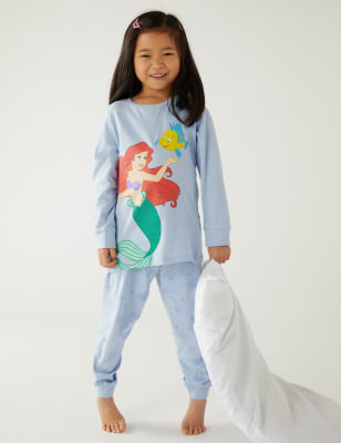 

M&S Collection Schlafanzug mit Ariel aus The Little Mermaid™ (2-10 J.) - Blue, Blue