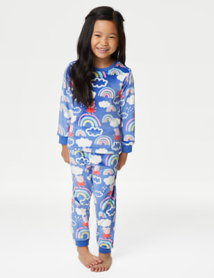 Pyjama en velours motif Peppa Pig du 1 au 7 ans M S BE