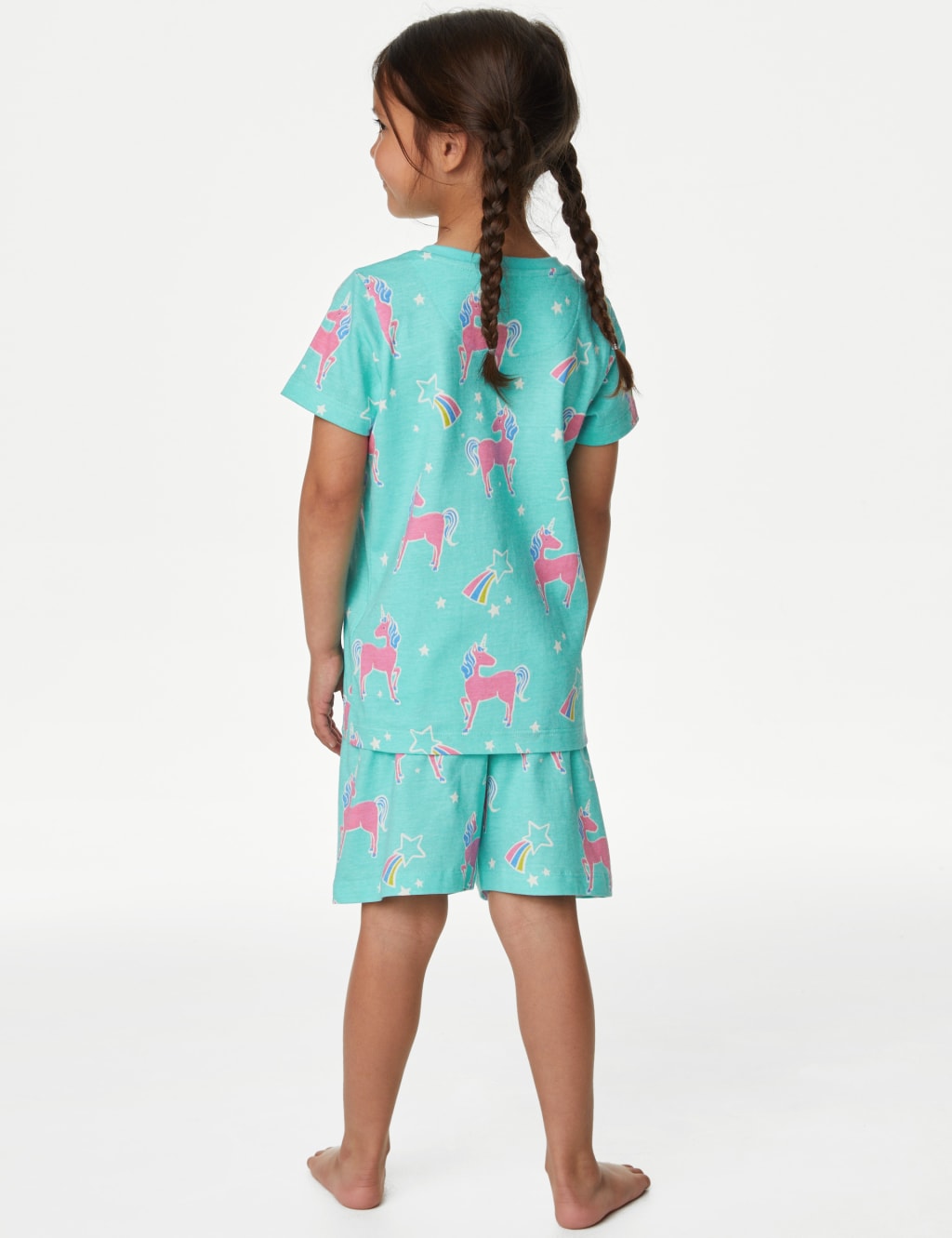 Glow in the Dark Unicorn Short Pyjama Set (1-8 Yrs) image 2
