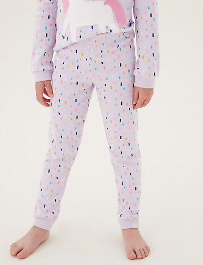 2pk Pure Cotton Unicorn Pyjama Sets (1-7 Yrs)