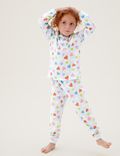 3pk Pure Cotton Patterned Pyjama Sets (1-7 Yrs)