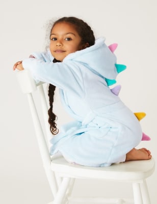 

Bata polar con capucha y diseño de dinosaurios (1-7 años) - Multi, Multi