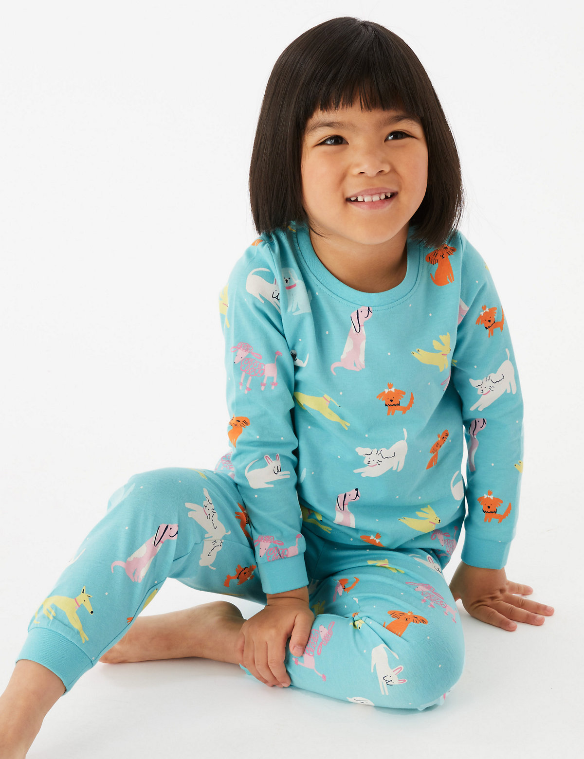 3pk Pure Cotton Animal Print Pyjama Sets (1-7 Yrs)