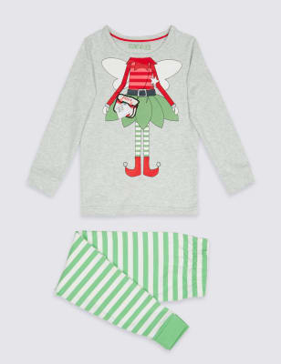 M&s 2025 elf pyjamas