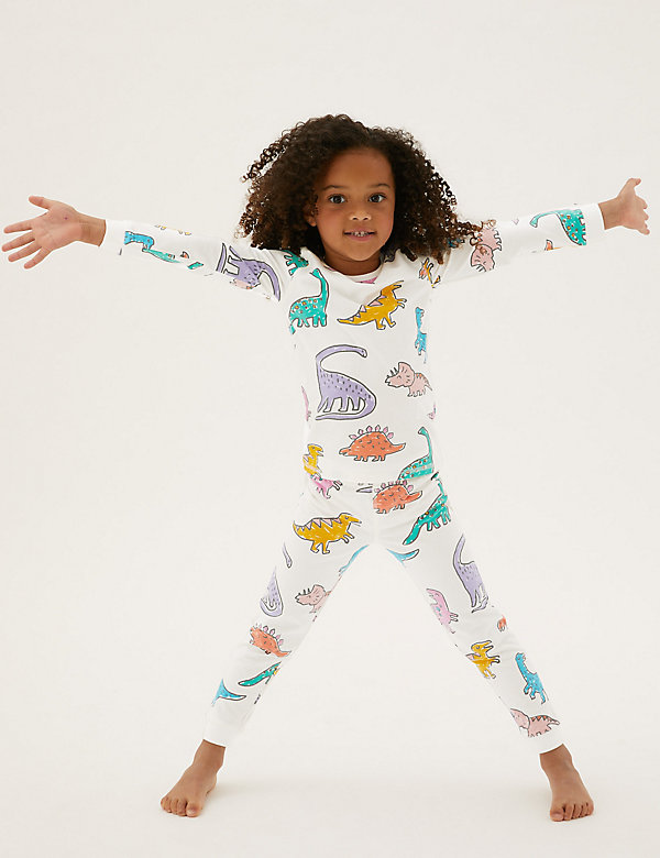 Pyjama en coton à motif dinosaure (du 1 au 7 ans)