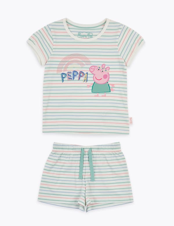 Pure Cotton Peppa Pig™ Short Pyjama Set (1-7 Yrs)