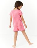 3 Pack Cotton Striped Short Pyjama Sets (1-7 Yrs)