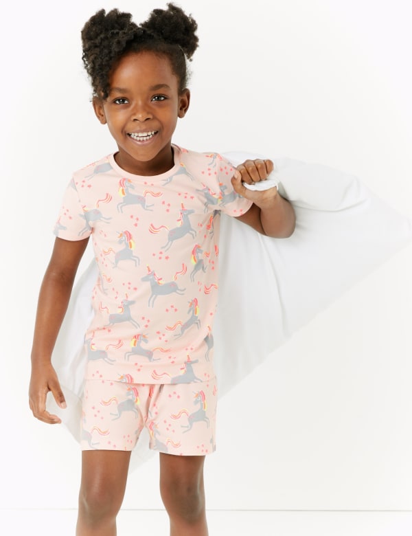Cotton Unicorn Short Pyjama Set (1-7 Yrs)