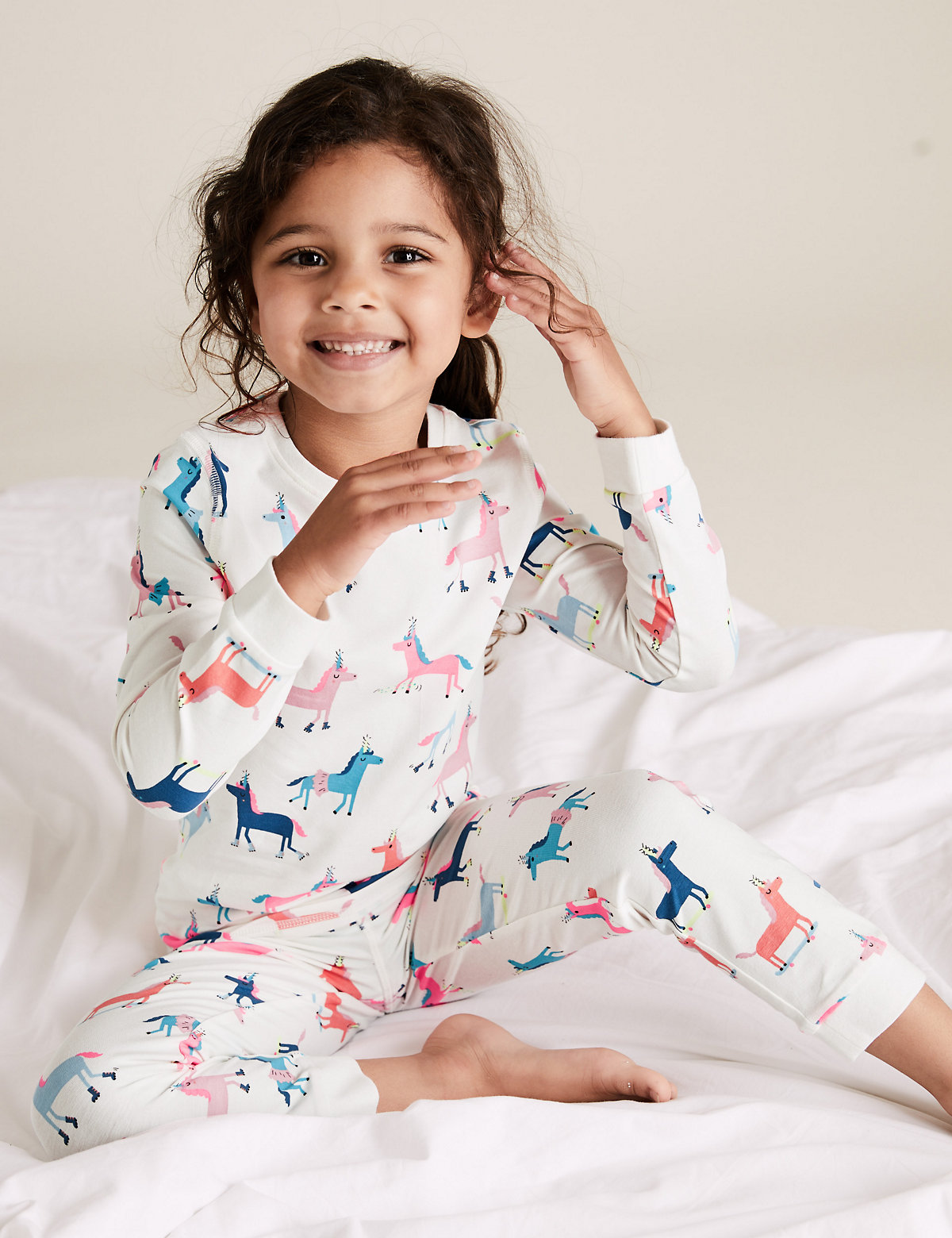 Cotton Rich Unicorn Print Pyjama Set