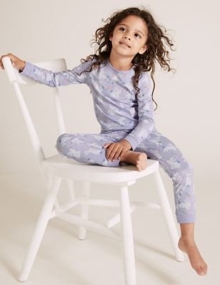Pyjama en coton à imprimé lapin (du 1 au 7 ans)