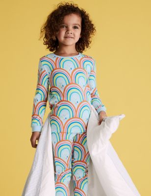 Pyjama en coton à motif arc-en-ciel (du 1 au 7 ans) - Multi