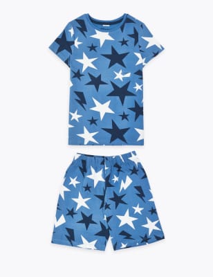 Pyžamov&aacute; souprava s&nbsp;potiskem hvězd, snadn&eacute; obl&eacute;k&aacute;n&iacute; (1&ndash;16&nbsp;let)