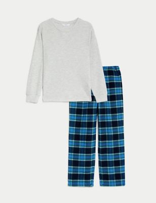 Cotton Blend Checked Pyjamas (6-16 Yrs)