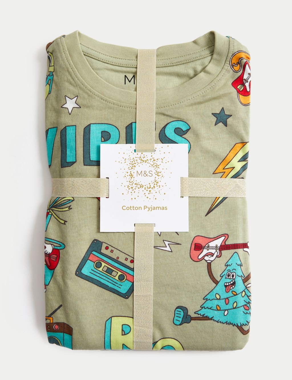 Cotton Rich Slogan Christmas Pyjamas (1-16 Yrs) image 5