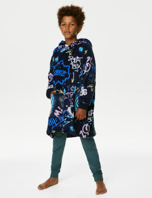 Fleece Graffiti Oversized Hoodie (7-16 Yrs) | M&S ES