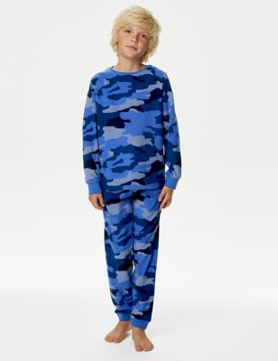 Fleece Camouflage Pyjamas (6-16 Yrs)
