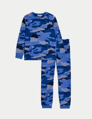 Fleece Camouflage Pyjamas (6-16 Yrs)