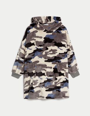 Fleece Camouflage Oversized Hoodie (7-16 Yrs)