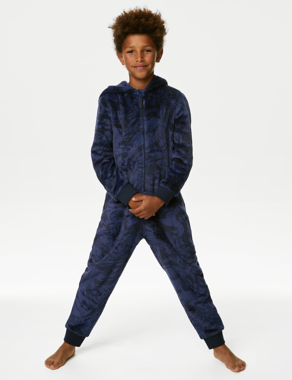 Fleece Marble Onesie (6-16 Yrs) image 1