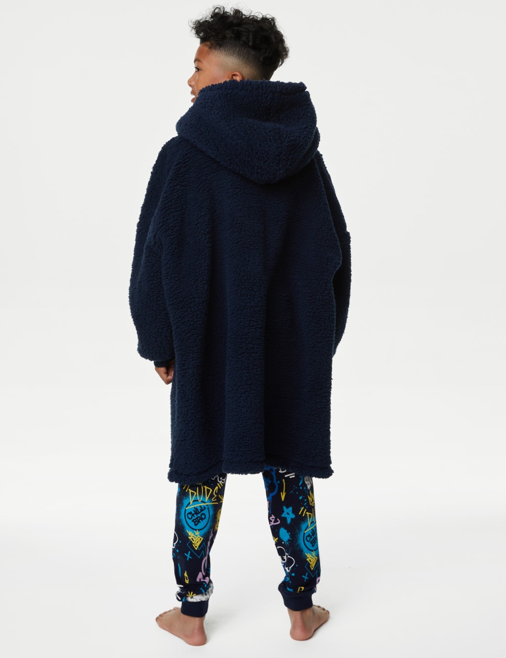 Borg Oversized Hoodie (3-16 Yrs) image 5