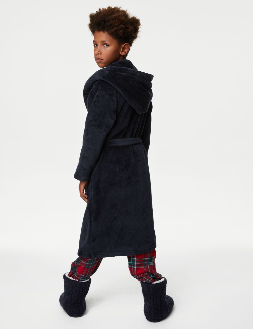 Fleece Hooded Dressing Gown (6-16 Yrs) image 5