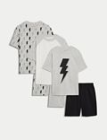 3pk Cotton Rich Lightning Pyjama Sets (6-16 Yrs)