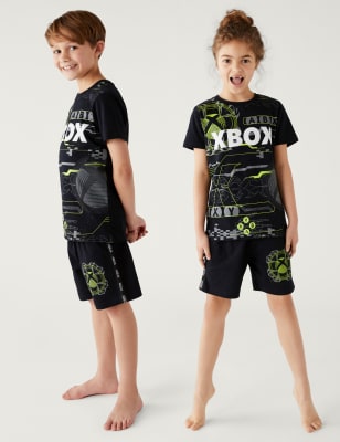 

M&S Collection Schlafanzugset aus reiner Baumwolle mit Xbox™-Motiv (6-16 Jahre) - Black Mix, Black Mix