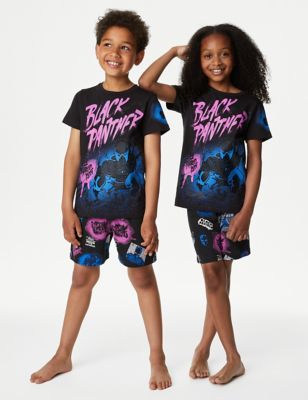 Black Panther™ Short Pyjama Set (6-16 Yrs)