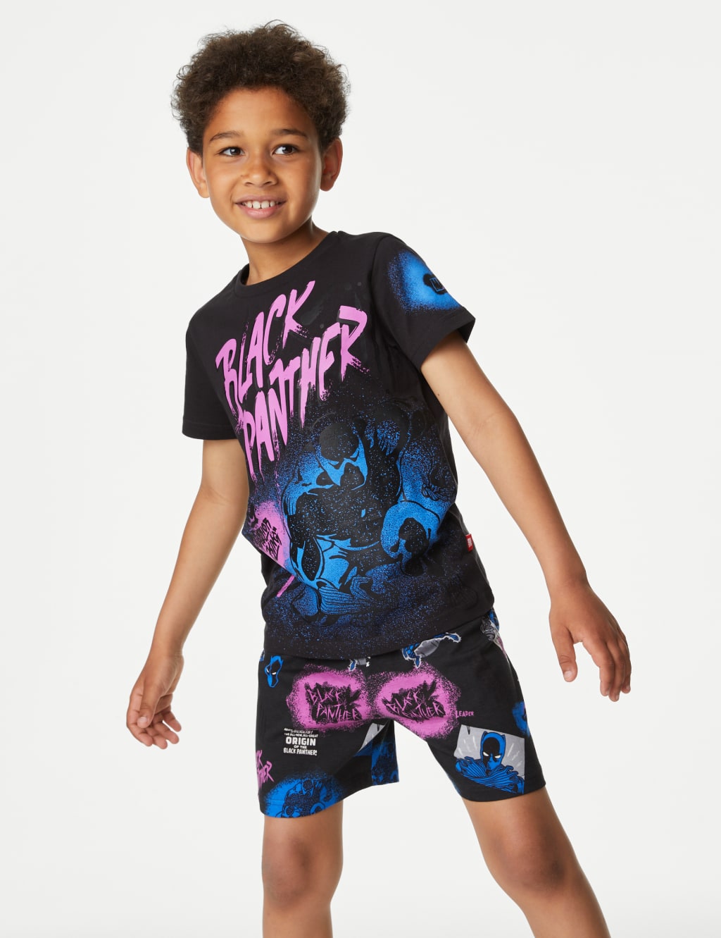 Black Panther™ Short Pyjama Set (6-16 Yrs) image 3