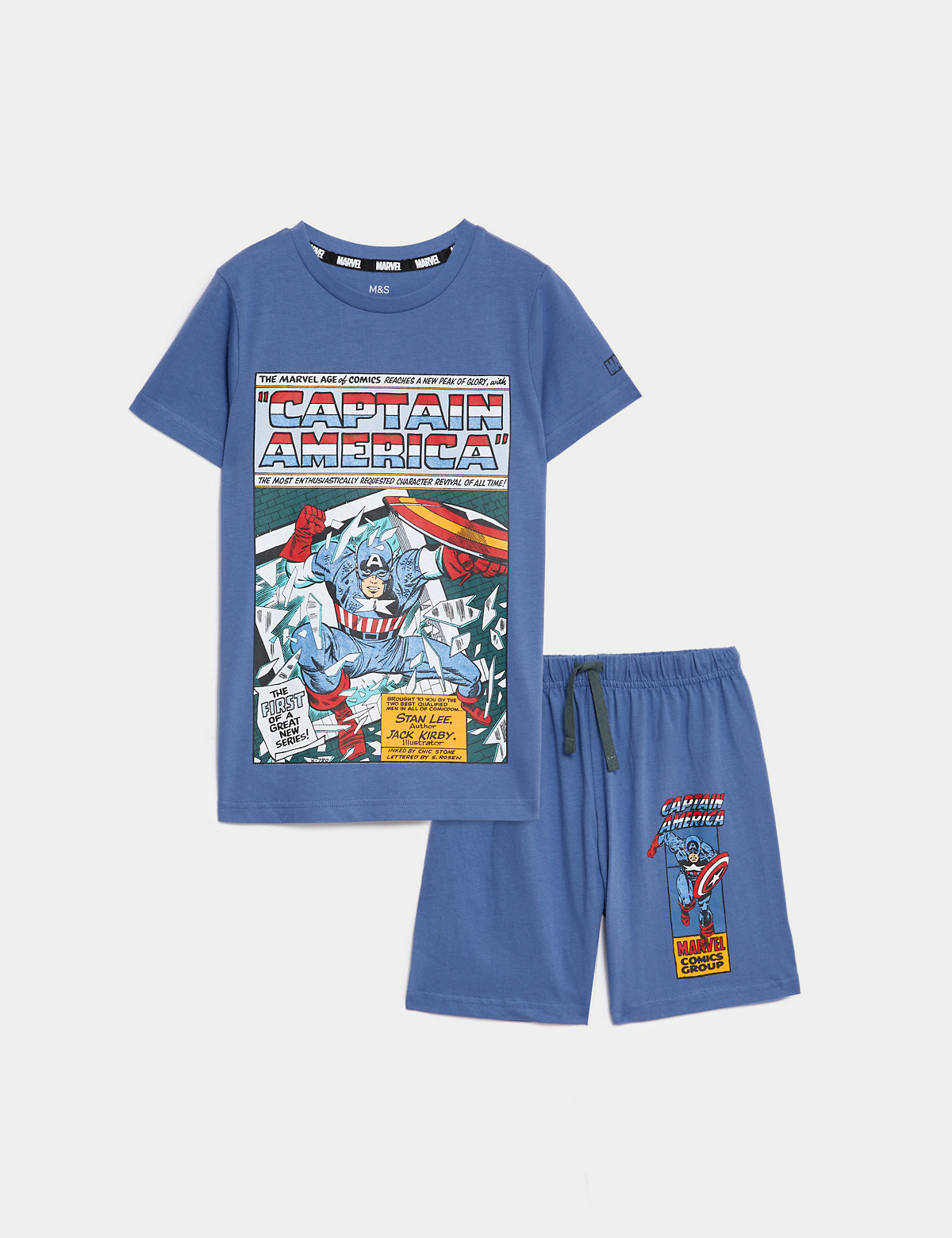 Captain America™ Short Pyjama Set (6-16 Yrs)