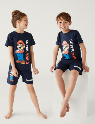 Pyjama motif Super Mario du 4 au 16 ans