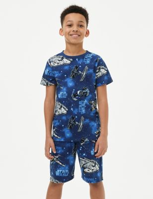 M&S Boys Star Wars Pyjamas (5-14 Yrs) - 6-7 Y - Indigo, Indigo