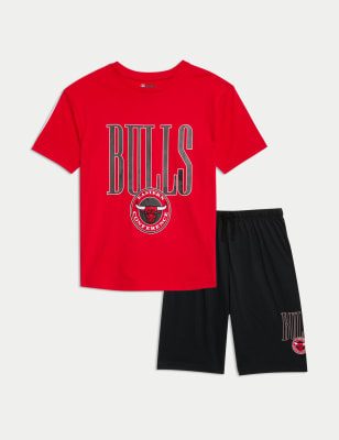 

Boys M&S Collection NBA Pure Cotton Chicago Bulls Pyjamas (6-16 Yrs) - Red, Red