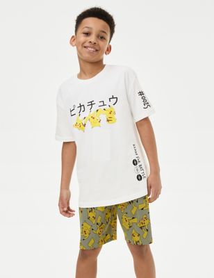 M&S Boys Pokemontm Pyjamas (6-16 Yrs) - 7-8 Y - Calico, Calico