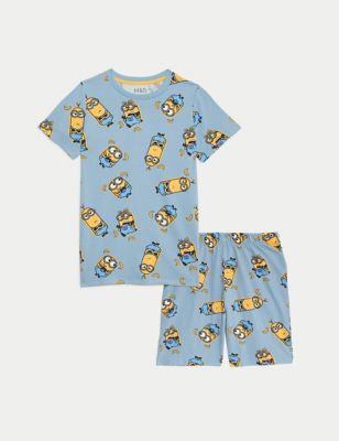 

Boys M&S Collection OB CE Minions Shorties(3-16 Yrs) - Blue Mix, Blue Mix