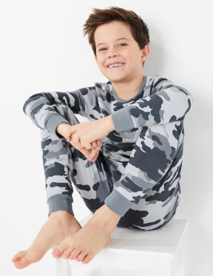 Cotton Camouflage Pyjama Set 7 16 Yrs