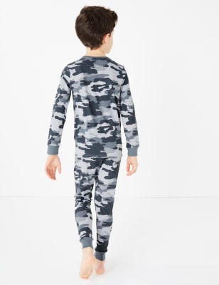 Cotton Camouflage Pyjama Set 7 16 Yrs