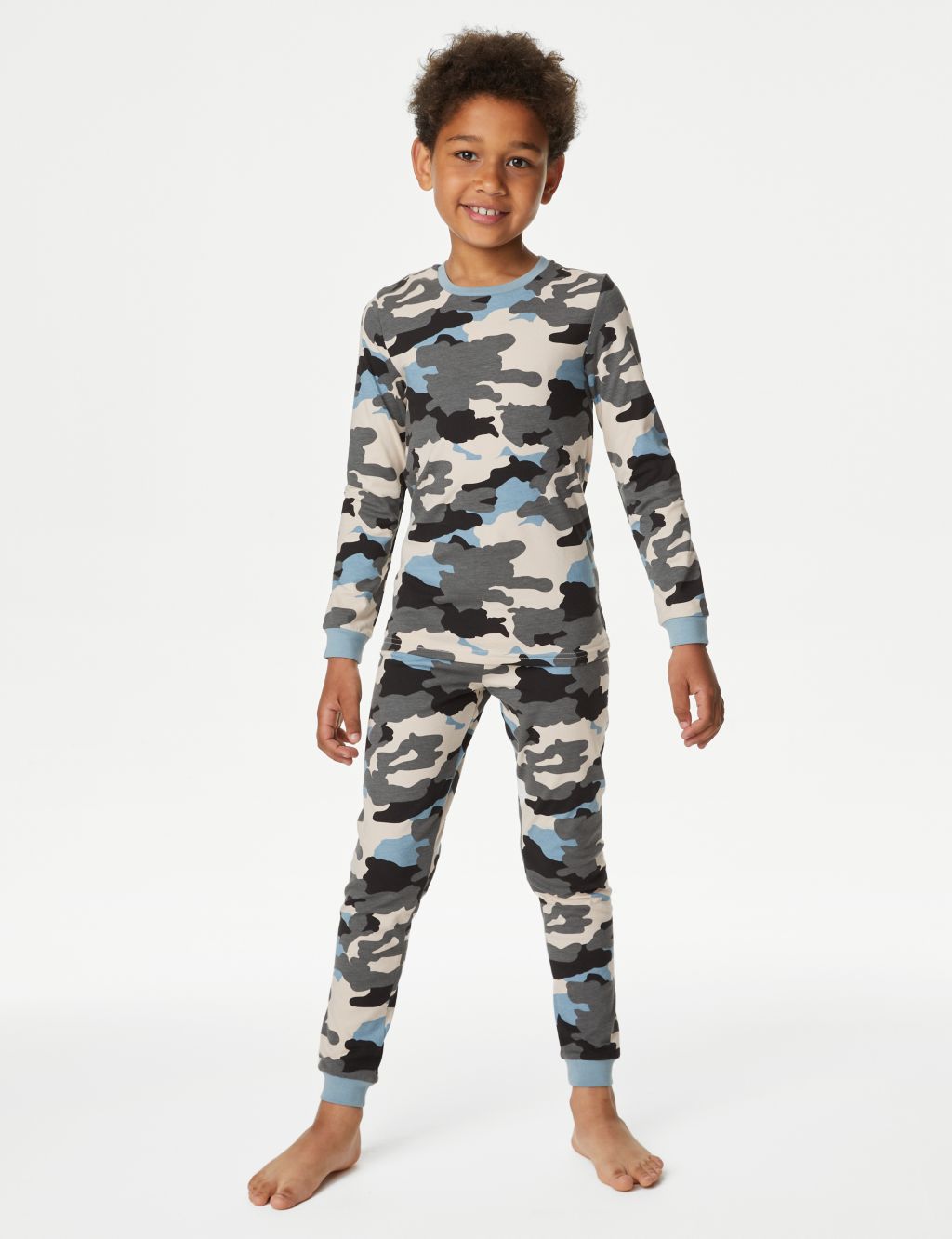 Cotton Rich Camouflage Pyjamas (7-14 Yrs) image 1