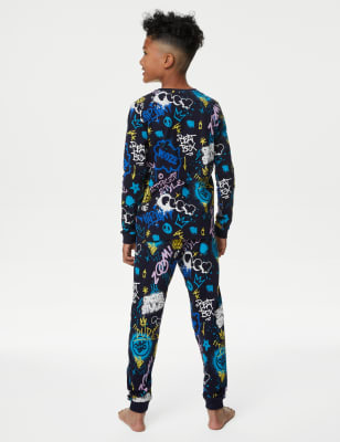 Cotton Rich Graffiti Slogan Pyjamas (7-14 Yrs)