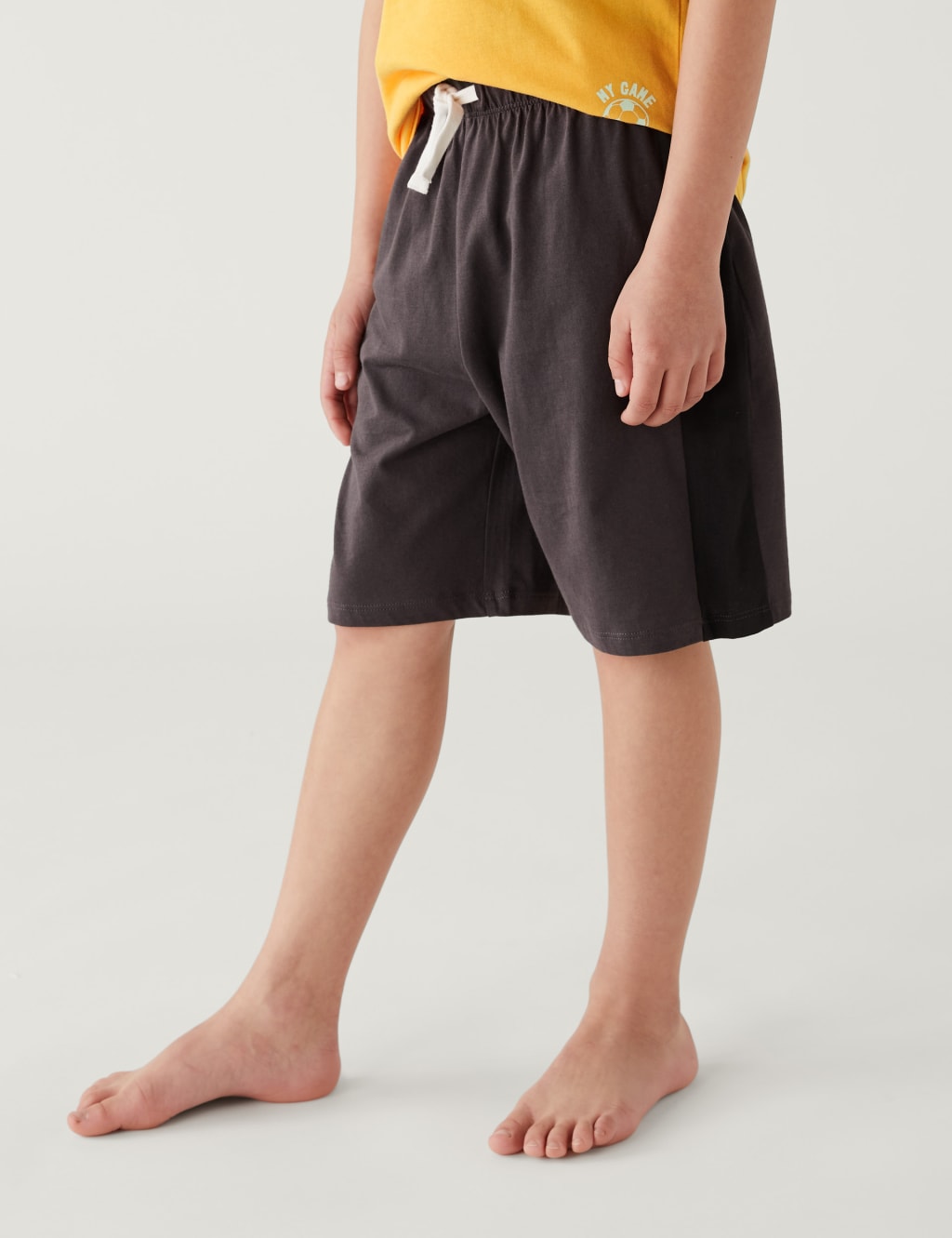 2pk Pure Cotton Football Short Pyjama Sets (6-16 Yrs) image 2