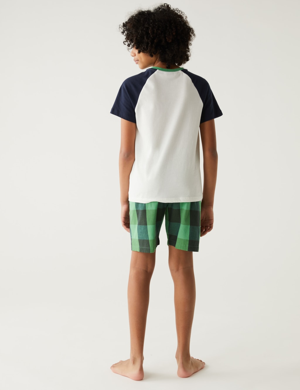 2pk Pure Cotton Checked Pyjama Sets (6-16 Yrs) image 5