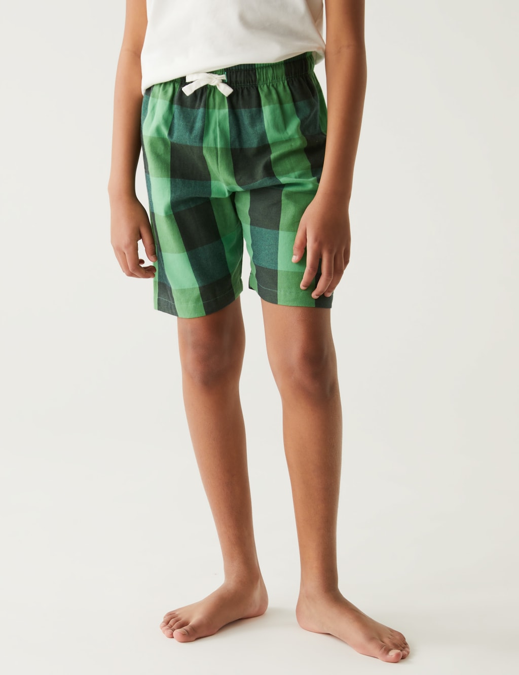 2pk Pure Cotton Checked Short Pyjama Sets (6-16 Yrs) image 5