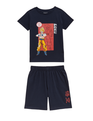 

Boys M&S Collection Dragon Ball Z™ Short Pyjama Set (6-16 Yrs) - Navy, Navy