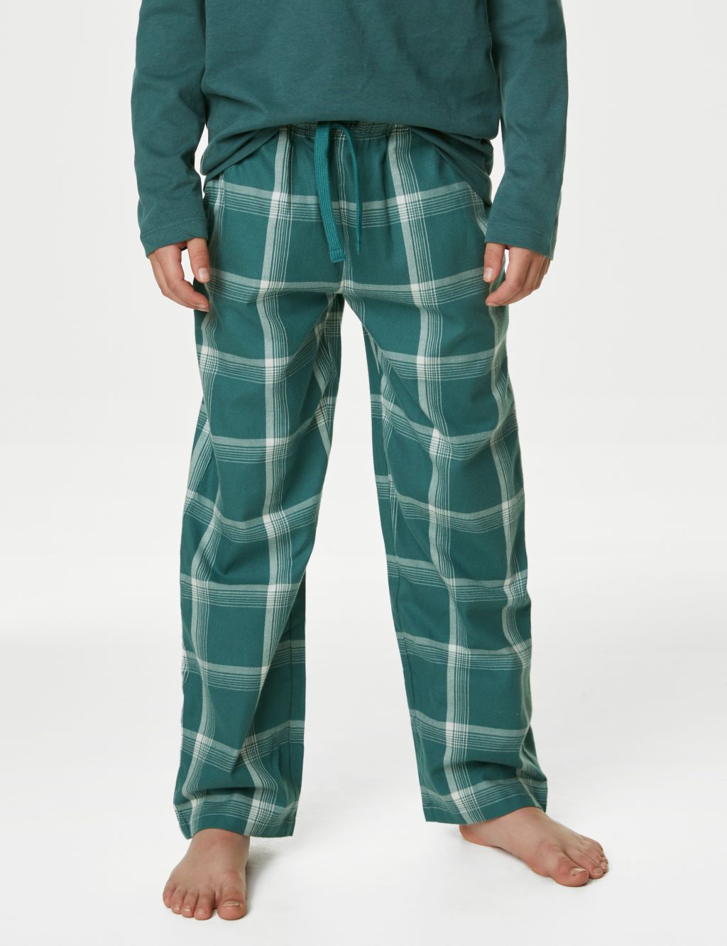2pk Pure Cotton Checked Pyjama Sets (6-16 Yrs) image 4