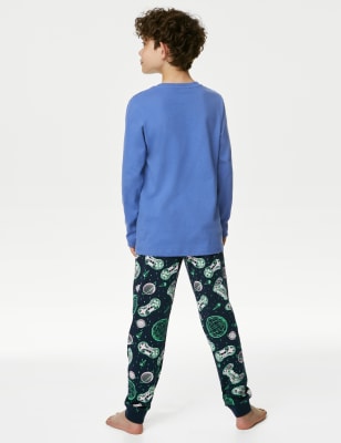 2pk Pure Cotton Gaming Pyjama Sets (6-16 Yrs)