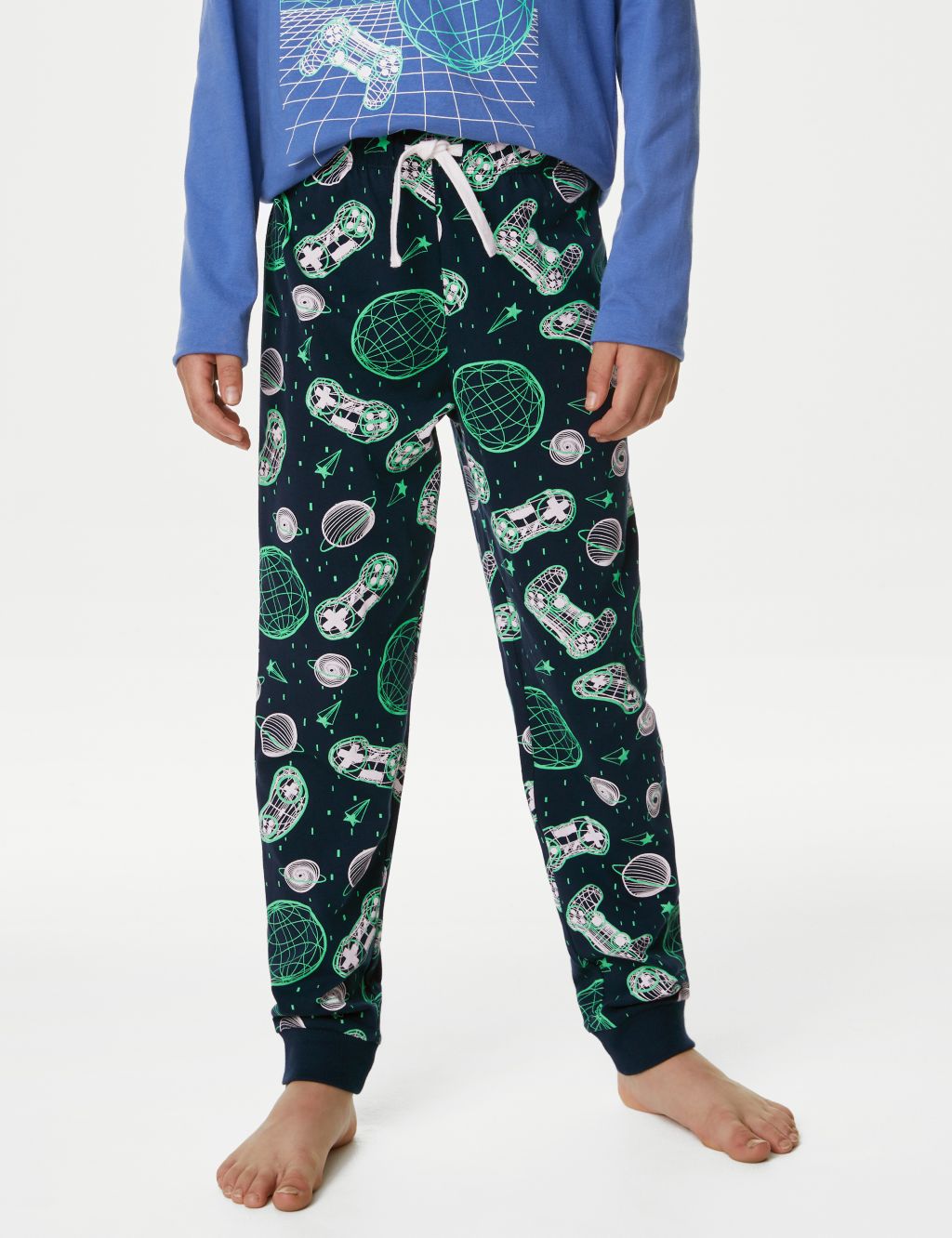 2pk Pure Cotton Gaming Pyjama Sets (6-16 Yrs) image 4