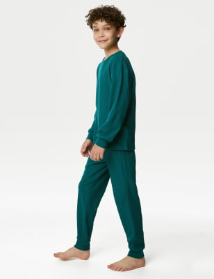 

Boys M&S Collection Cotton Blend Waffle Pyjamas (6-16 Yrs) - Green Mix, Green Mix