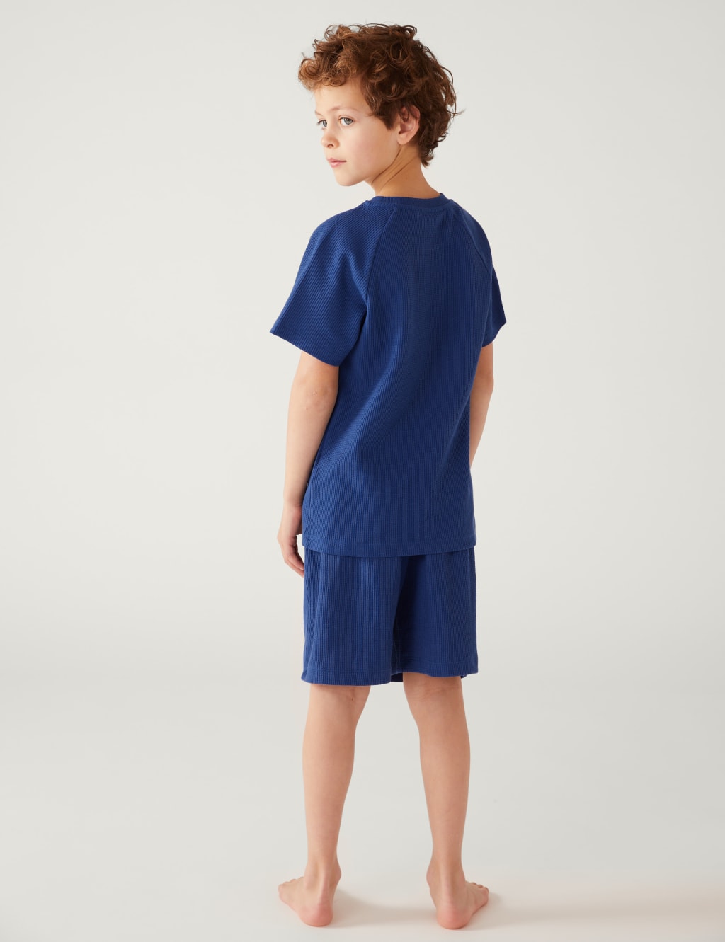 Cotton Blend Waffle Short Pyjama Set (6-16 Yrs) image 2