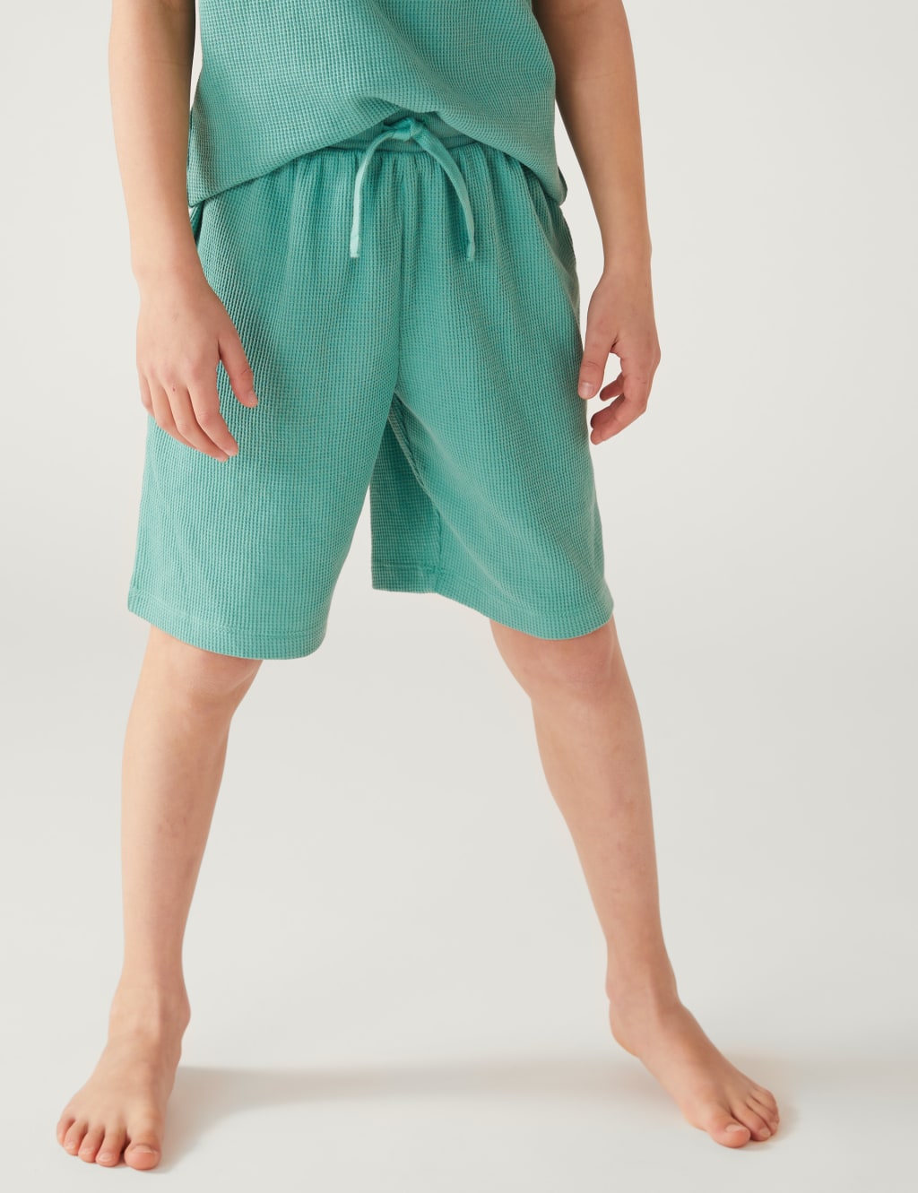 Cotton Blend Waffle Short Pyjama Set (6-16 Yrs) image 3
