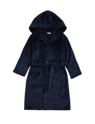 

M&S Collection Fleece-Morgenmantel mit Kapuze (6-16 Jahre) - Navy, Navy